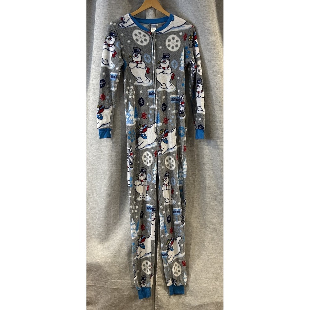 Frosty The Snowman Women'sβ Chill out Dropseat Fleece Lounge Wear XS